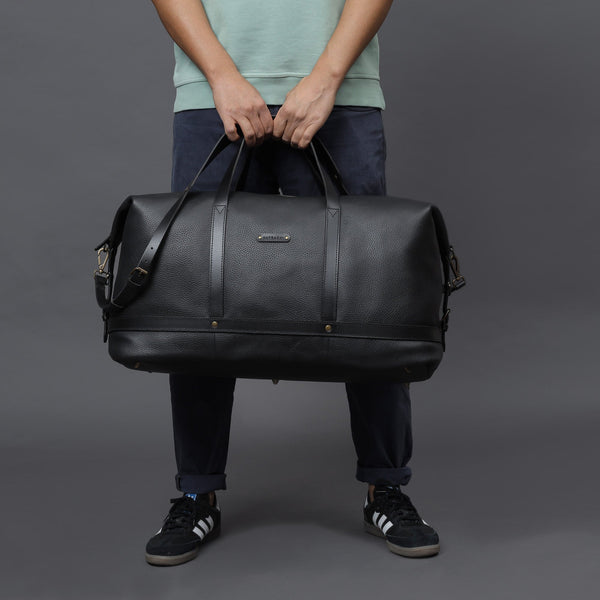 Sustainable "Runway Leather" Travel Bag | India