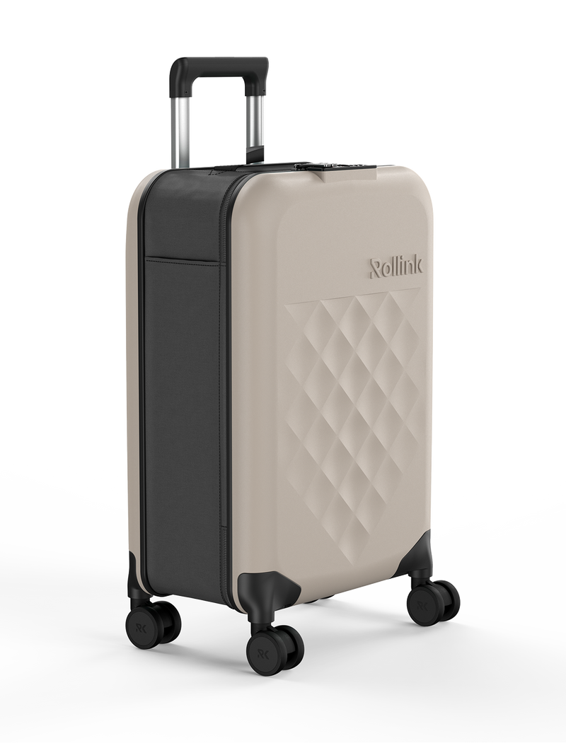 Collapsible Suitcase 360 Degree Spinner Grey