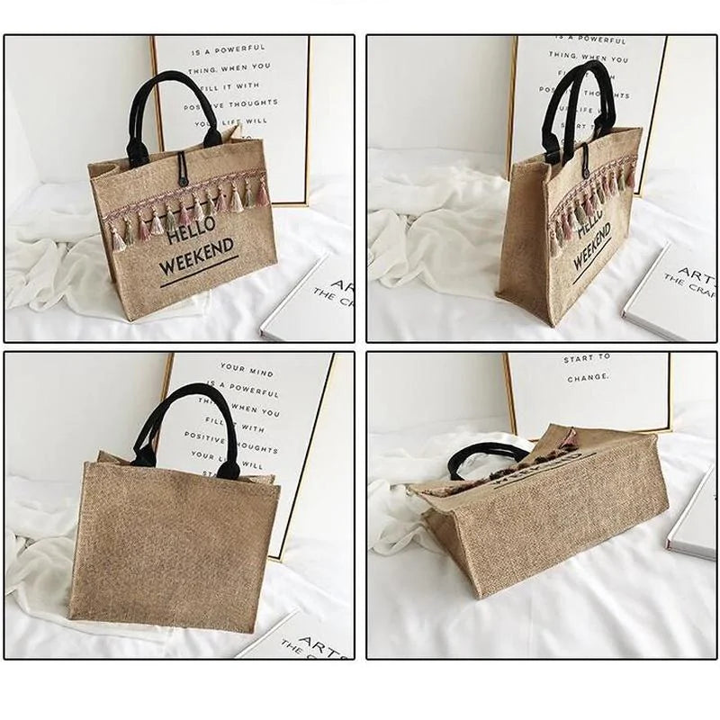 Jute Beach Bag