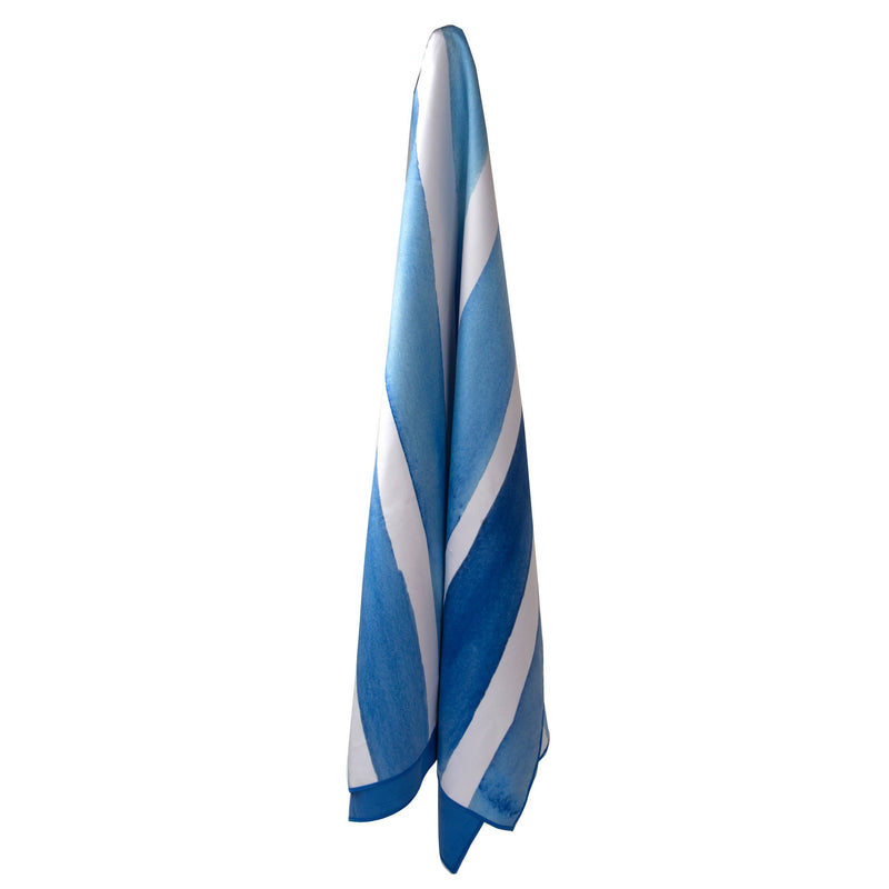 Quick Dry Beach Towel | Mediterranean Blue Stripes (Canada)