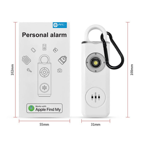 Tracking safety alarm | Apple find my | 130DB safety alarm: Pink