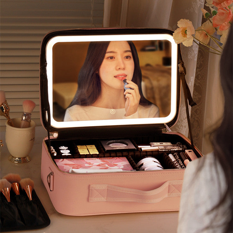 Smart LED Travel Makeup Bag