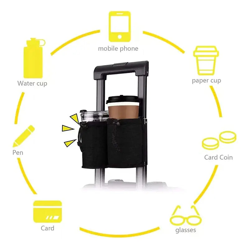 Suitcase Topper Beverage Holder