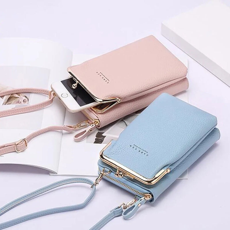 Genuine Leather Phone Crossbody Bag