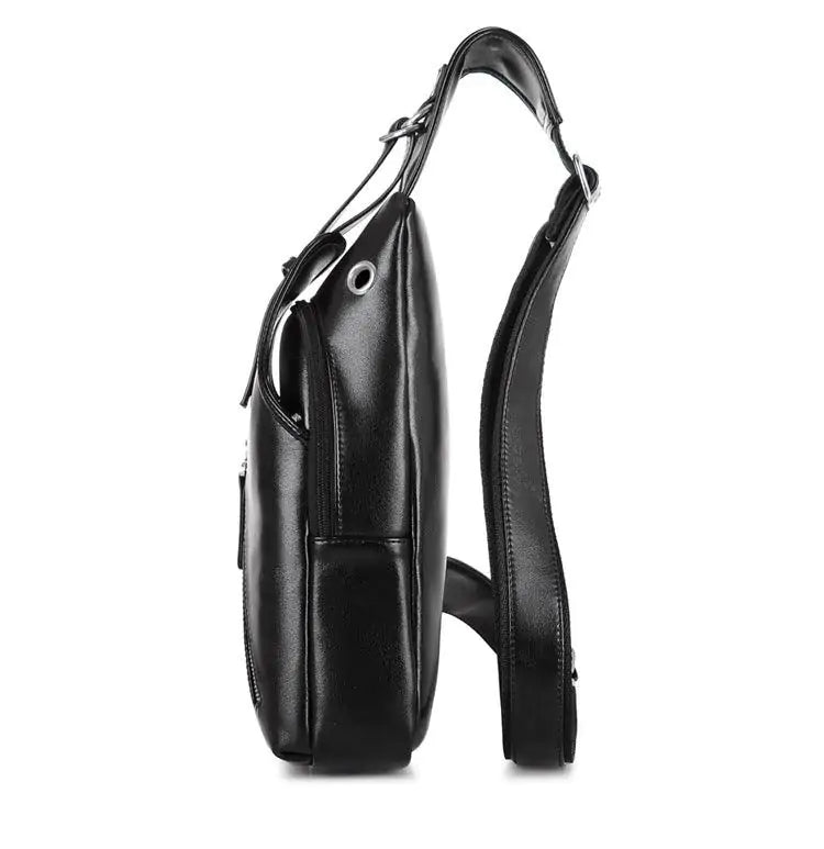 Oblique Faux Leather Crossbody Bag