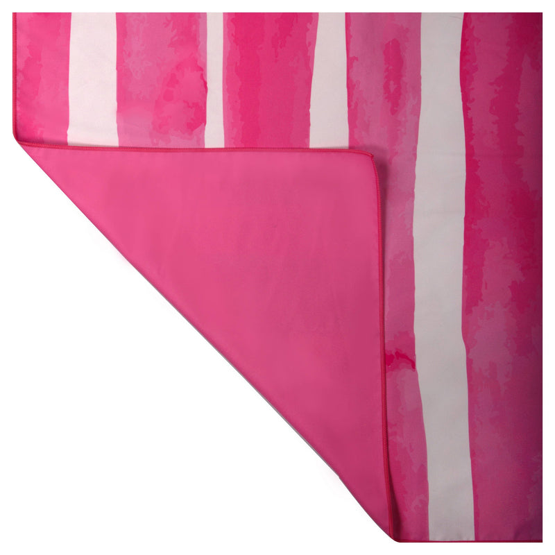 Quick Dry Beach Towel | Candy Pink Stripes (Canada)