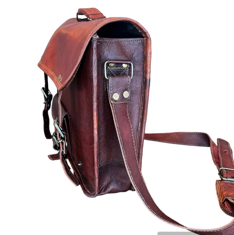NEW! Moroccan Leather Men’s Messenger Bag (Morocco)