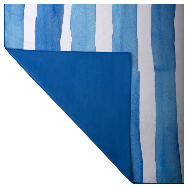 Quick Dry Beach Towel | Mediterranean Blue Stripes (Canada)