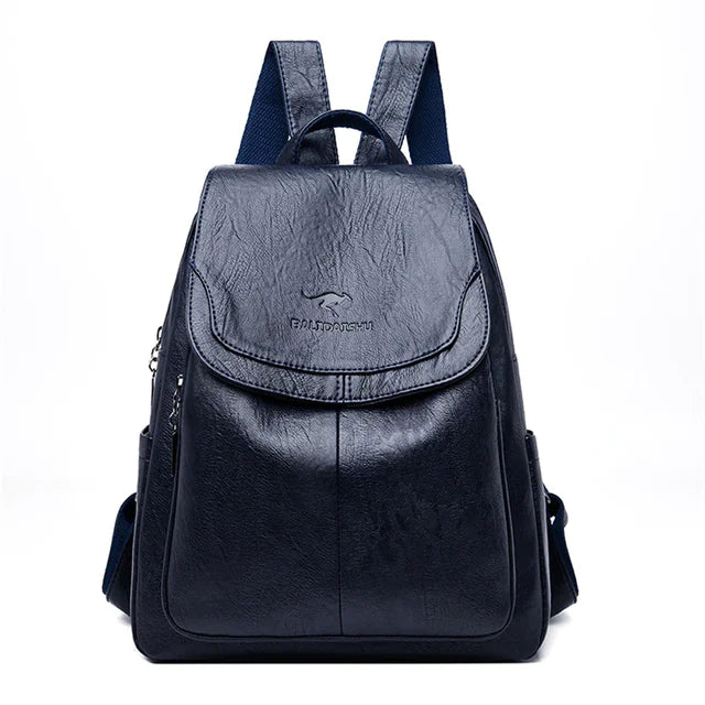 Women's Vintage Leather Backpack