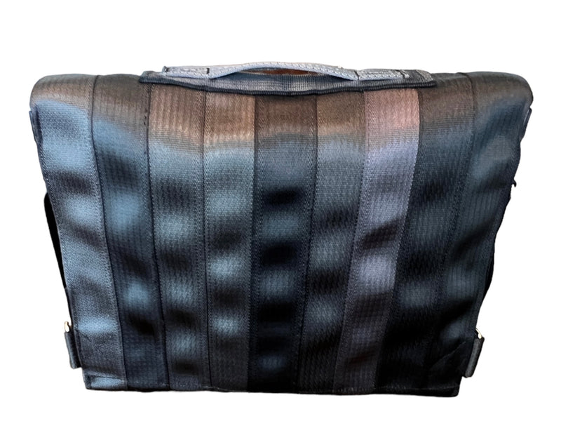 Upcycled Seatbelt Laptop Bag 13" | Black (Canada)