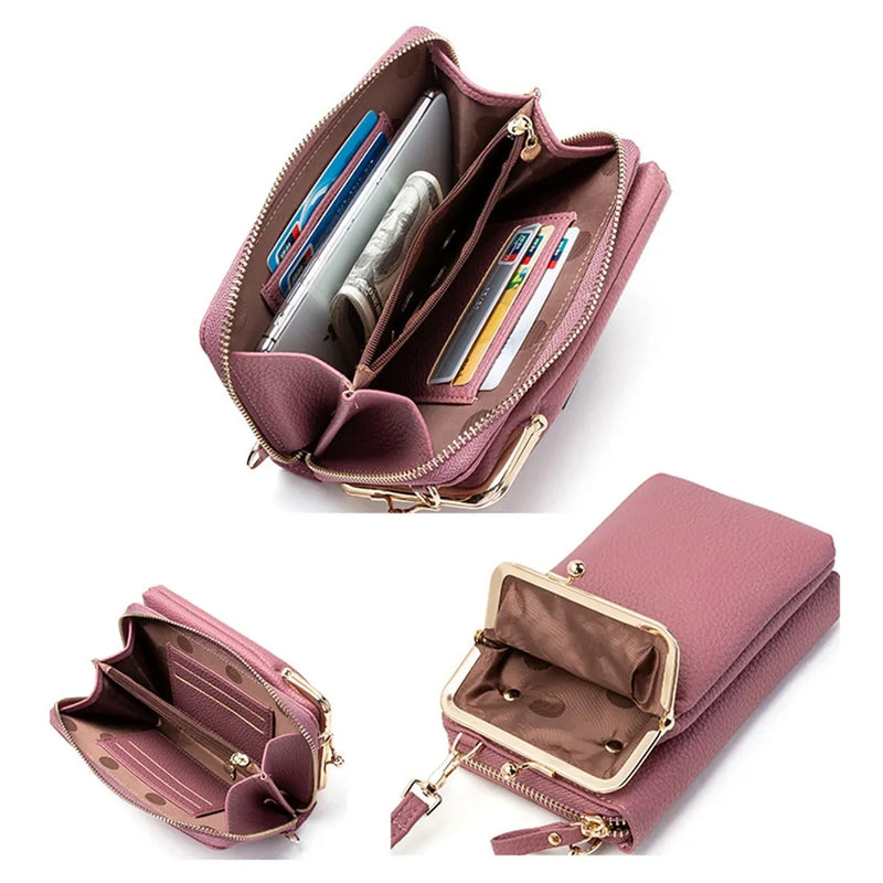 Genuine Leather Phone Crossbody Bag
