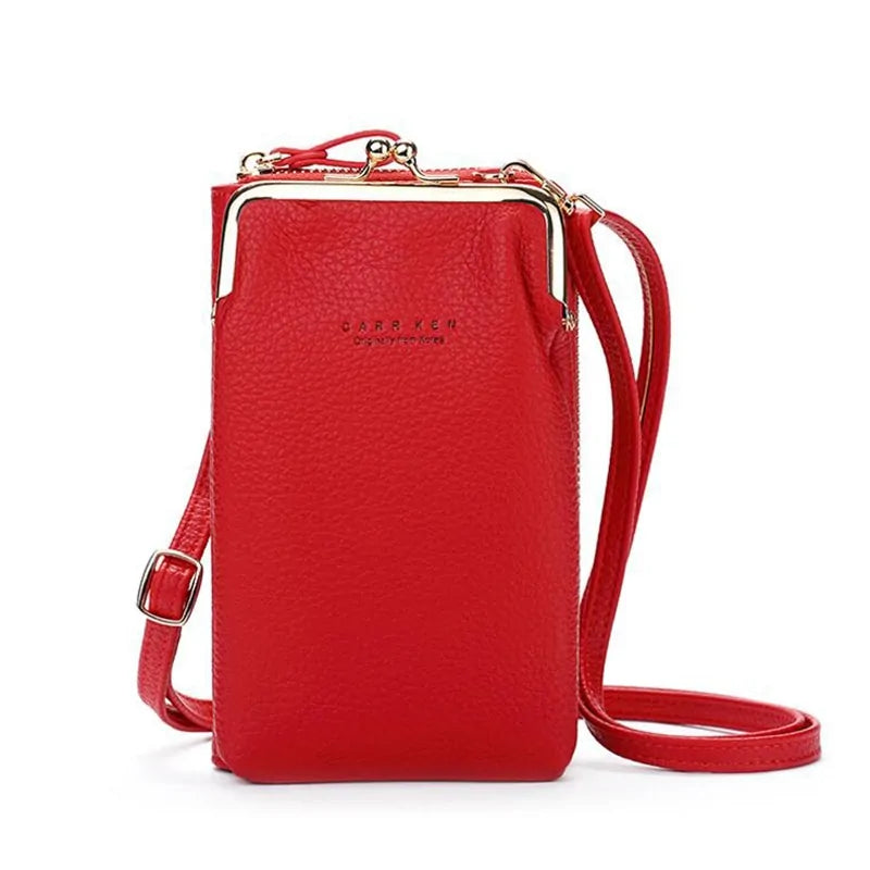 Genuine Leather Phone Crossbody Bag