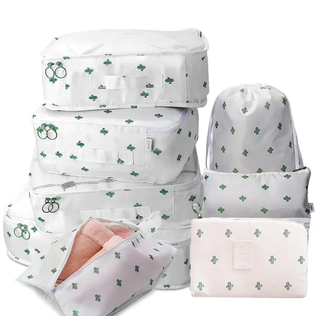 8Pcs/set Large Capacity Travel Organizer Kit