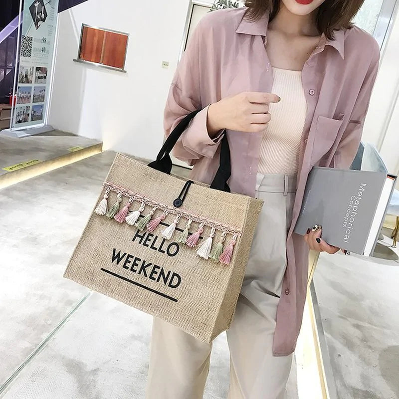Jute Beach Bag