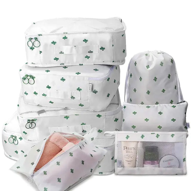 8Pcs/set Large Capacity Travel Organizer Kit