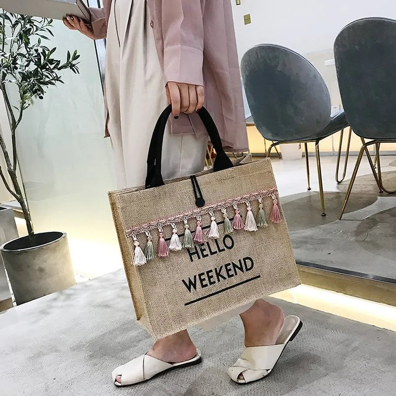 Jute Beach Bag