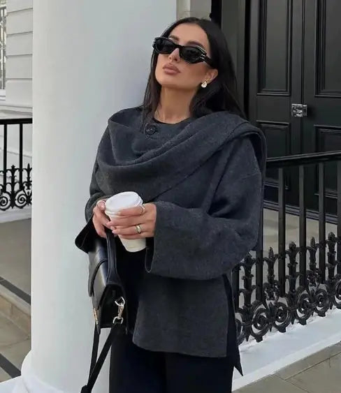 Asymmetrical Scarf / Coat