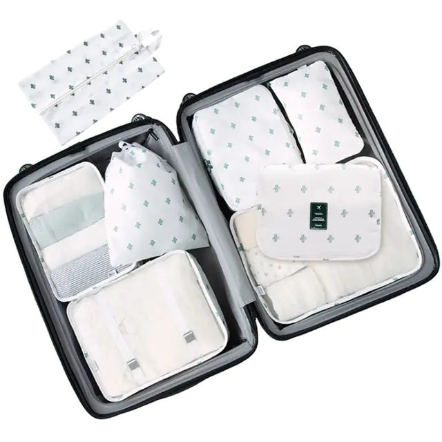 8Pcs/set Large Capacity Travel Organizer Kit