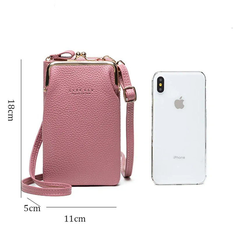 Genuine Leather Phone Crossbody Bag