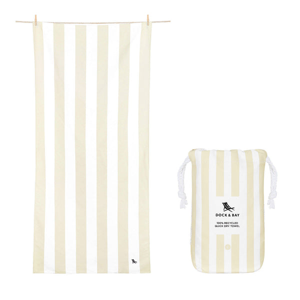 Recycled Beach Towel Made From Plastic Bottles | Bora Bora Beige (Australia)