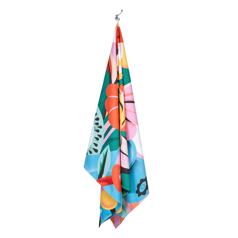 Recycled Beach Towel - made from plastic water bottles | Tropic Artist Design (Australia)