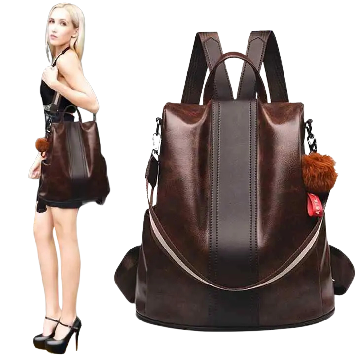 Multi Function 3 Way Leather Backpack Petite