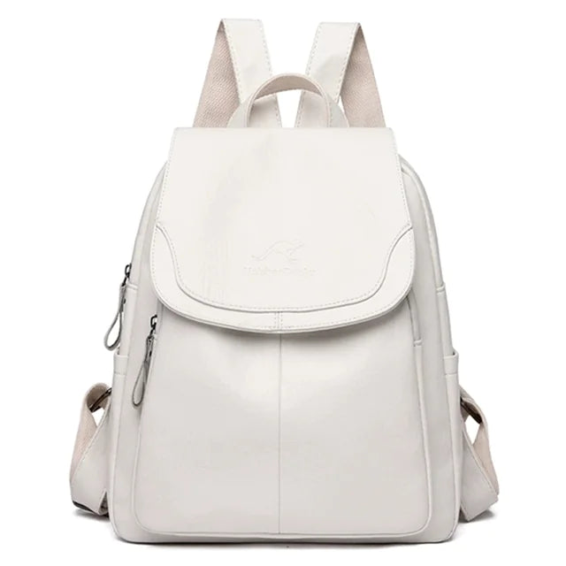 Women's Vintage Leather Backpack