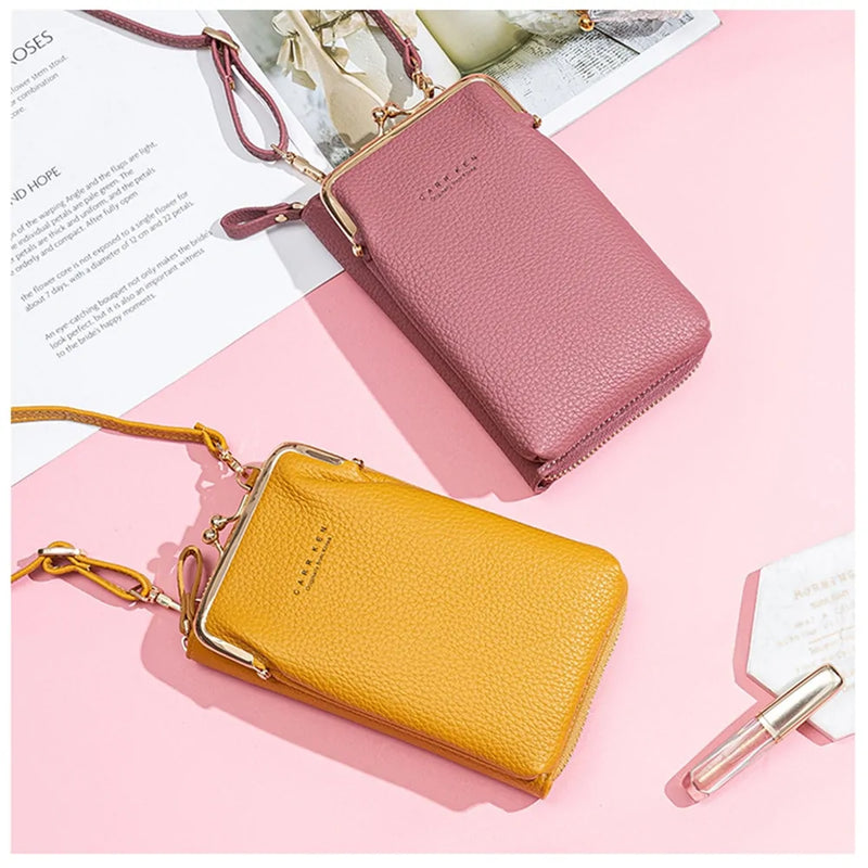 Genuine Leather Phone Crossbody Bag