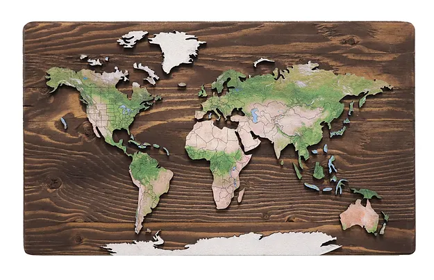 Geo Optik World Pin Map 24 x 14 