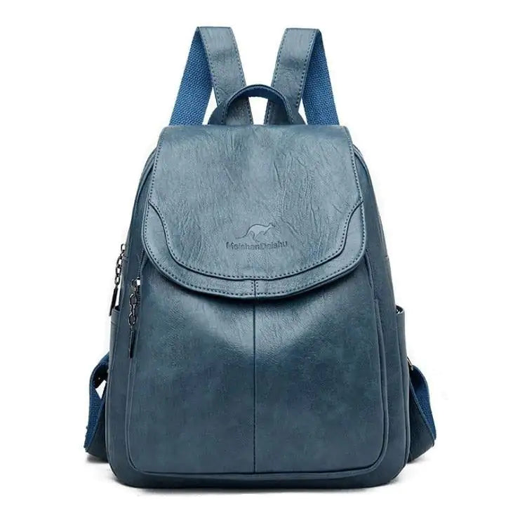 Women's Vintage Leather Backpack