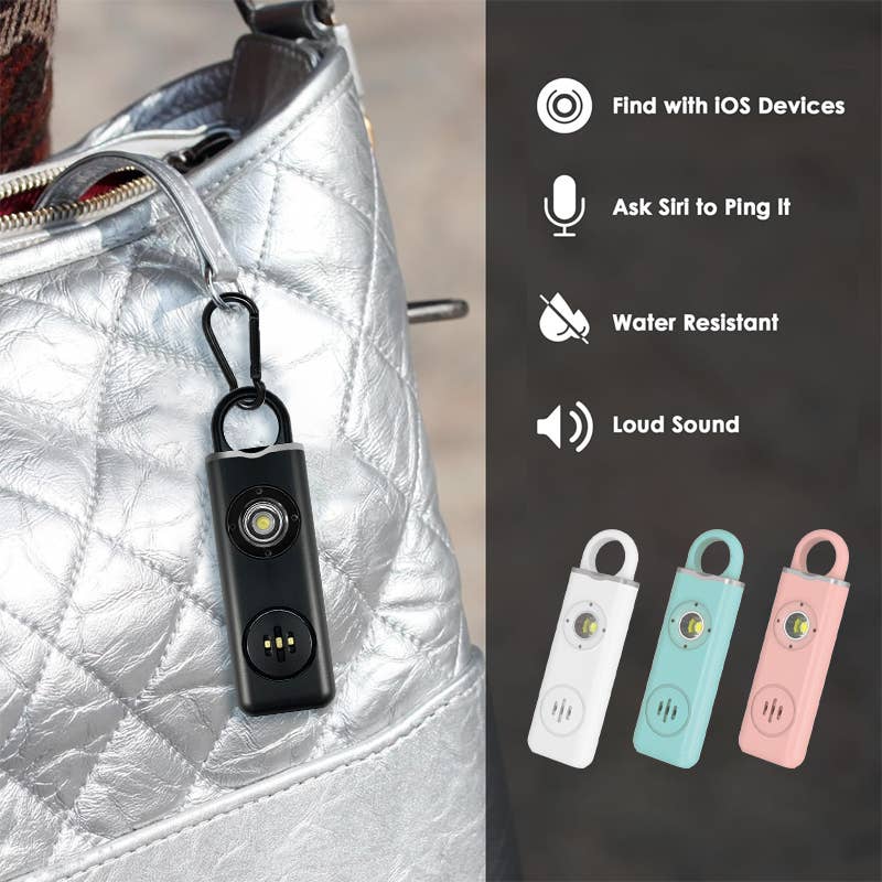 Tracking safety alarm | Apple find my | 130DB safety alarm: White