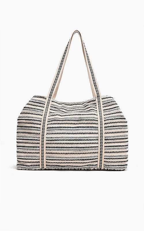 Hand Beaded & Sustainably Made Metallic Sands Tote | India
