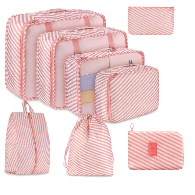 8Pcs/set Large Capacity Travel Organizer Kit