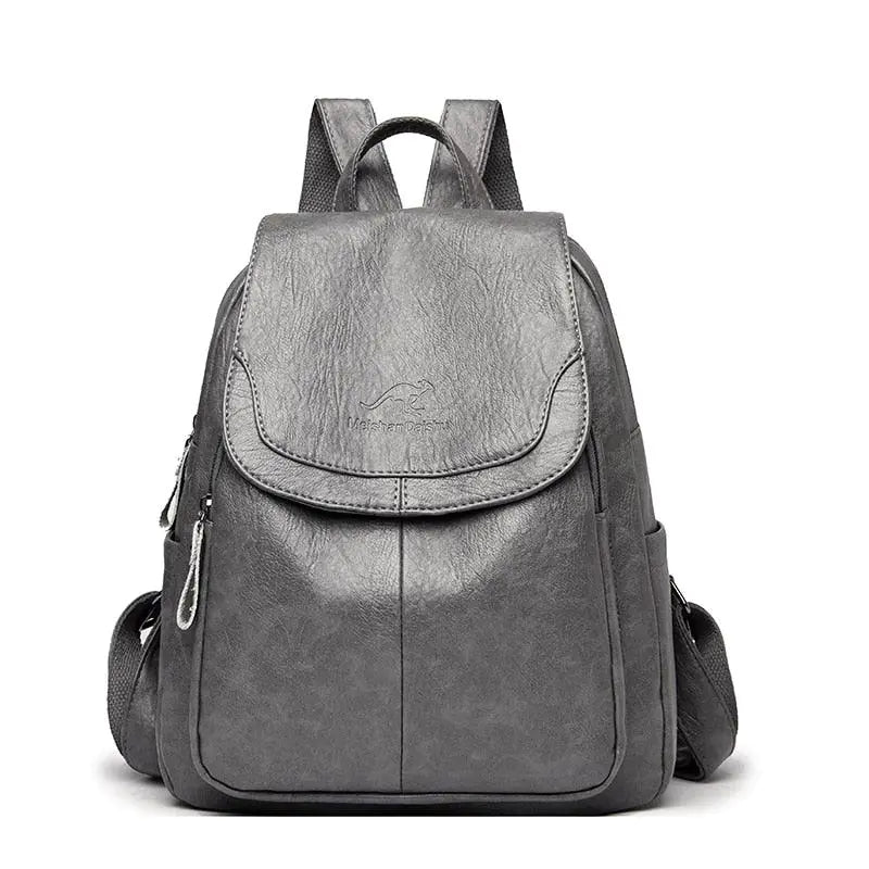 Women's Vintage Leather Backpack