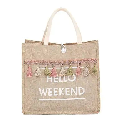 Jute Beach Bag