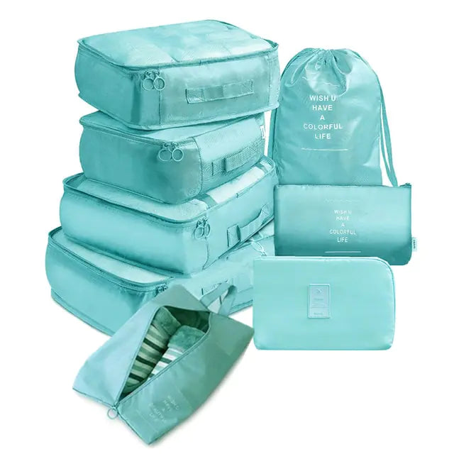 8Pcs/set Large Capacity Travel Organizer Kit