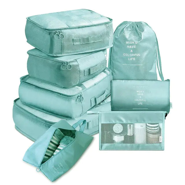 8Pcs/set Large Capacity Travel Organizer Kit