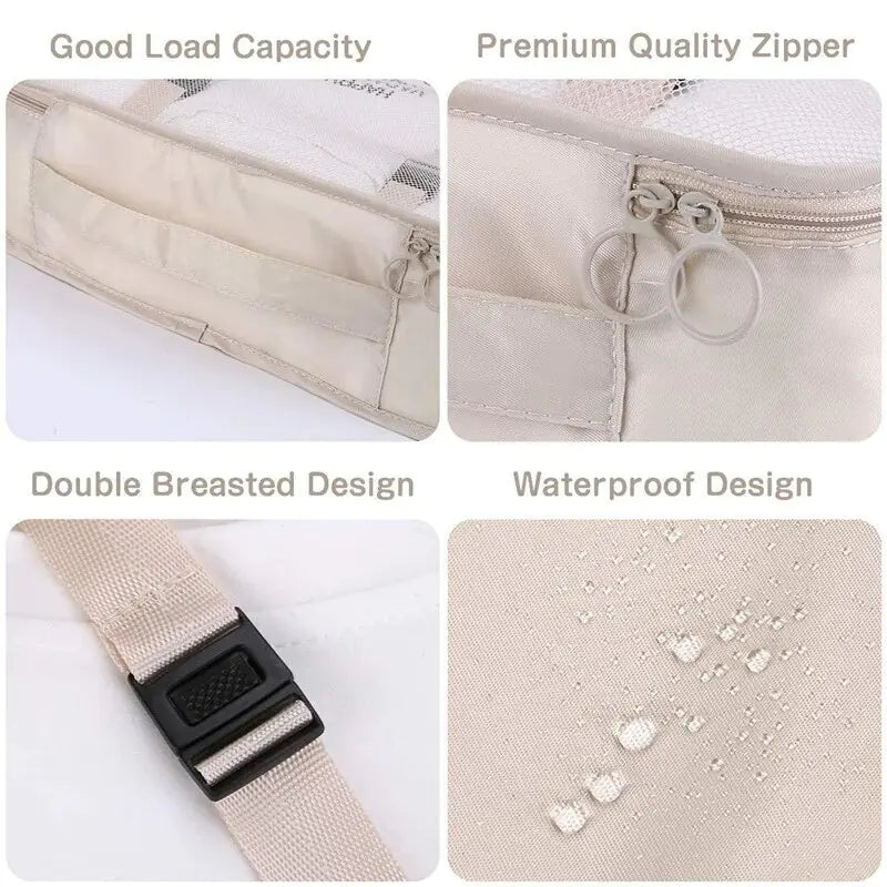 8Pcs/set Large Capacity Travel Organizer Kit