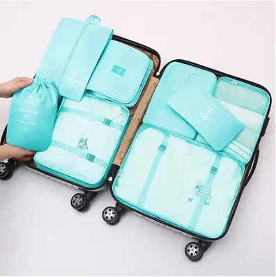 8Pcs/set Large Capacity Travel Organizer Kit