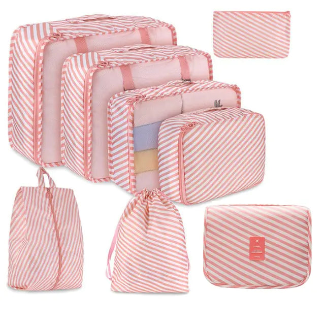 8Pcs/set Large Capacity Travel Organizer Kit