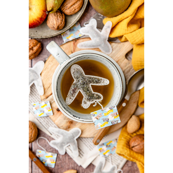 Imported & Hand Sewn Travel Teas Airplane  (France)