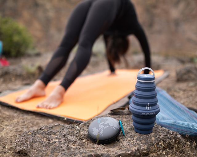 Sustainably-Made Collapsible Water Bottle & Case (USA)