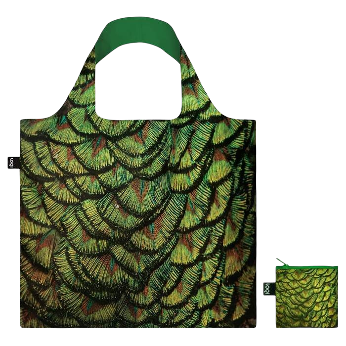 National Geographic Limited Edition Tote | Peafowl  with pouch