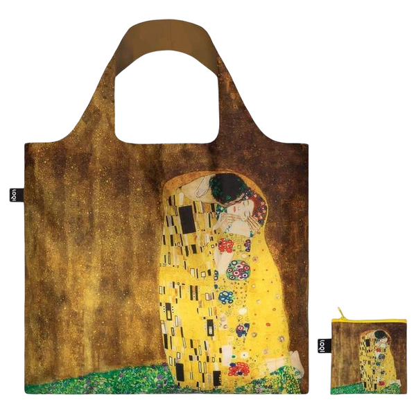 Artist Gustav Klimt Recycled Totebag  The Kiss