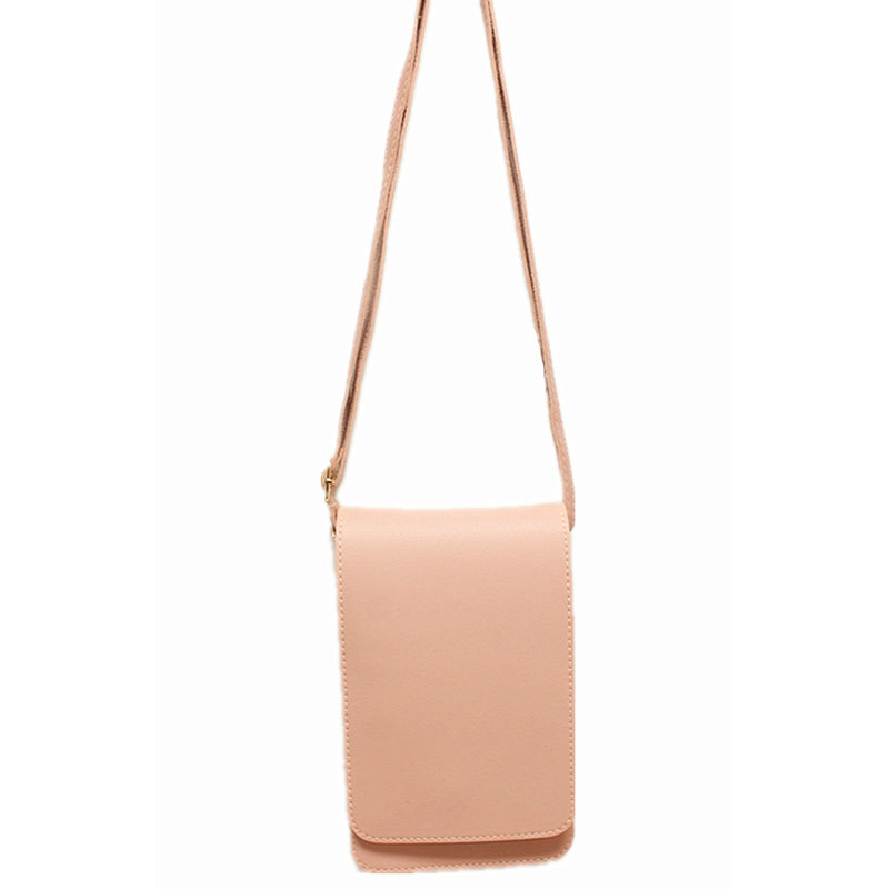 Crossbody with Touchscreen Phone Pocket | Blush