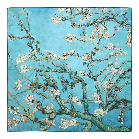 Van Gogh Silk Scarf Almond Blossom design pattern
