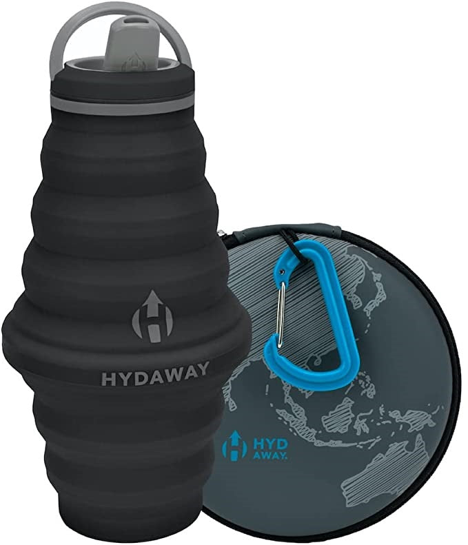 hydaway collapsible drinking water black