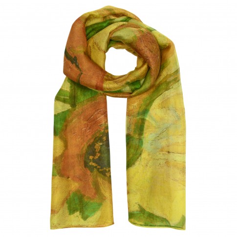 Van Gogh Silk Scarf Sunflower