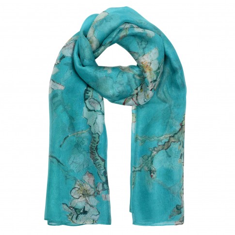 Van Gogh Silk Scarf Almond Blossom