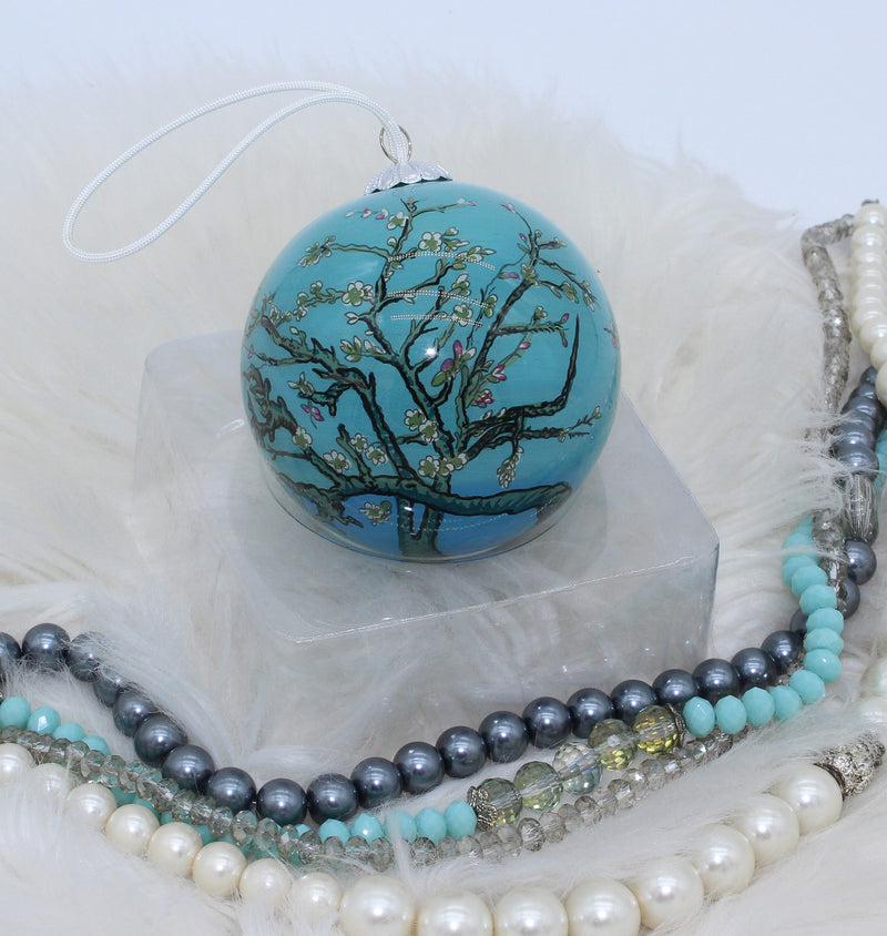 Glass Ornament Almond Blossom